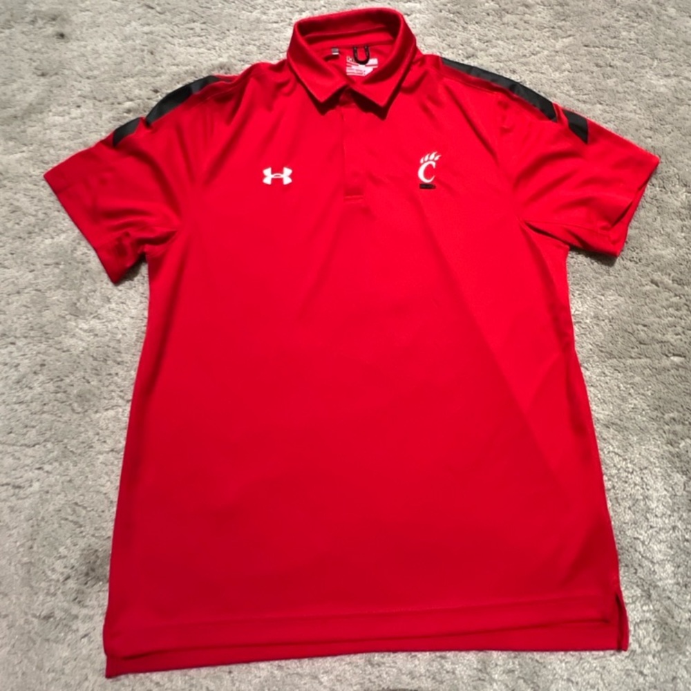 Cincinnati Bearcats Under Armour Red Men's Polo Shirt